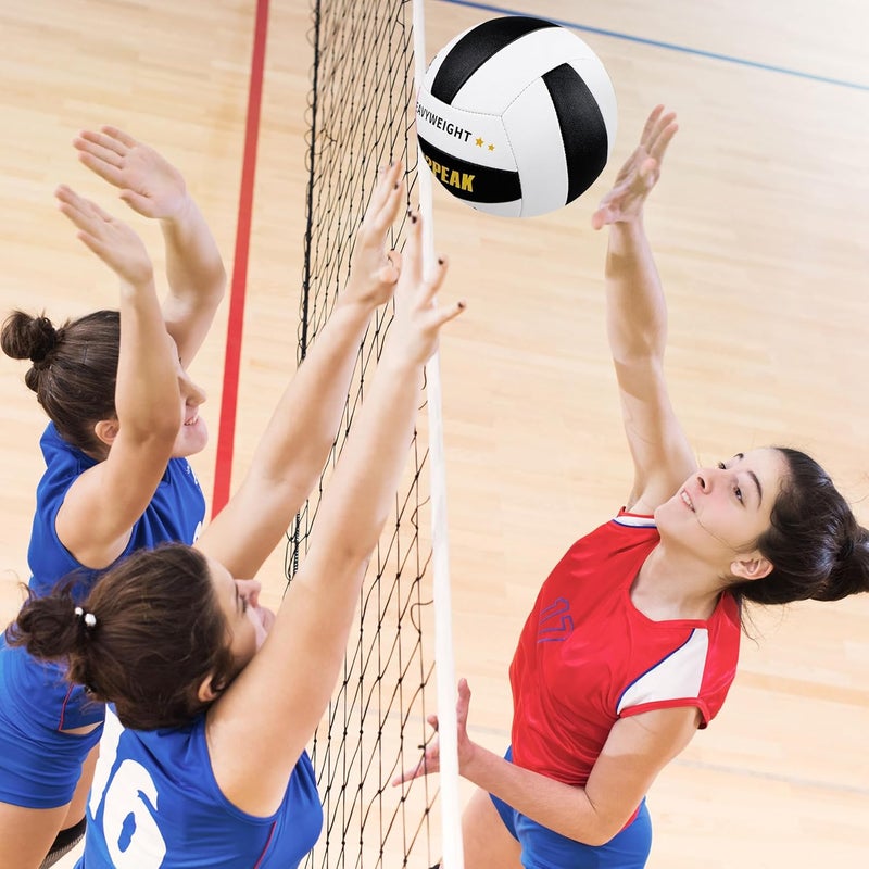 RUN2PEAK Setter Training Volleyball Official Size 5 Volleyballs Heavy Weight Ball PU Practice Volley Balls for Indoor Rebounder Equipment Setters Weighted Volleyball Setting Trainer - Image 4